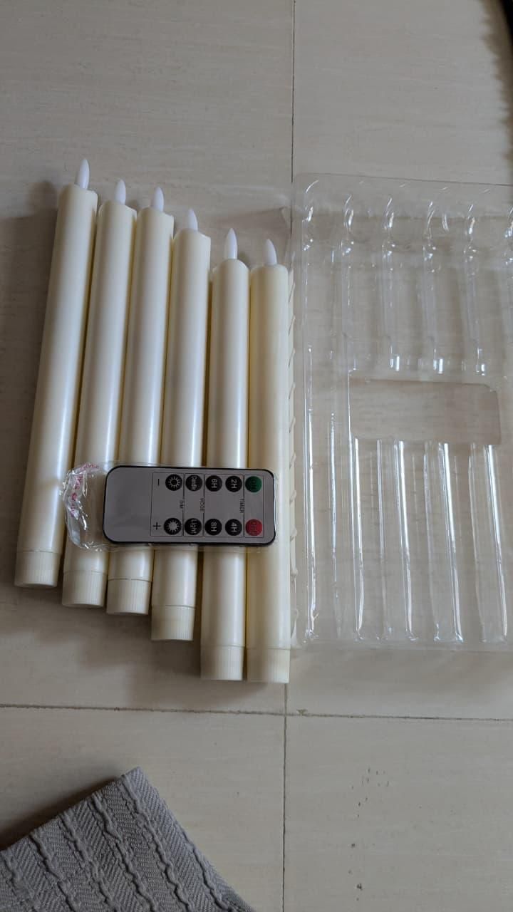 LED Candle with Remote 6pcs Set